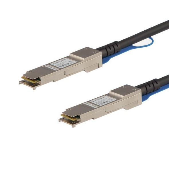 StarTech.com MSA Uncoded Compatible 5m 40G QSFP+ to QSFP+ Direct Attach Breakout Cable Twinax - 40 GbE QSFP+ Copper DAC 40 Gbps Low Power Passive Transceiver Module DAC QSFP40GPC5M