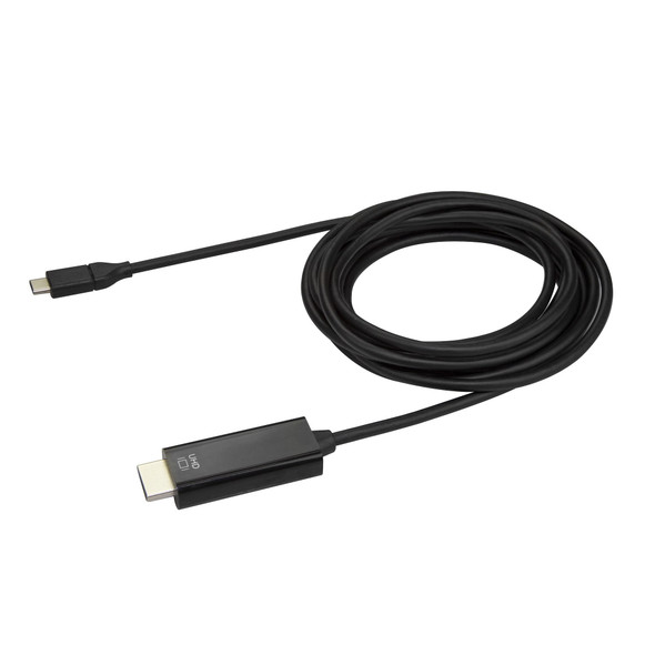 StarTech.com 10ft (3m) USB C to HDMI Cable - 4K 60Hz USB Type C to HDMI 2.0 Video Adapter Cable - Thunderbolt 3 Compatible - Laptop to HDMI Monitor/Display - DP 1.2 Alt Mode HBR2 - Black CDP2HD3MBNL