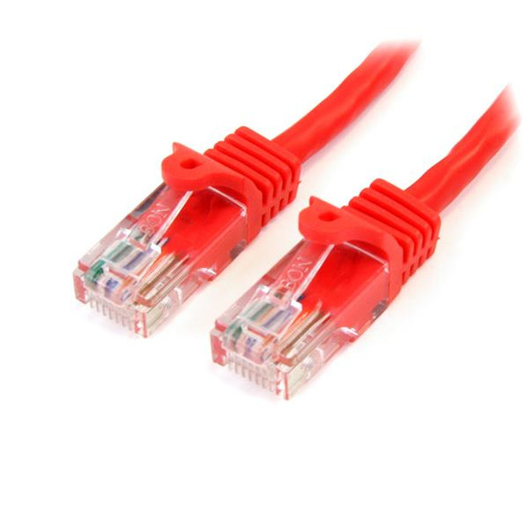 Startech.Com Cat5E Patch Cable With Snagless Rj45 Connectors – 30 Ft, Red 45Patch30Rd