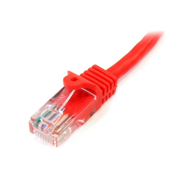 Startech.Com Cat5E Patch Cable With Snagless Rj45 Connectors – 30 Ft, Red 45Patch30Rd