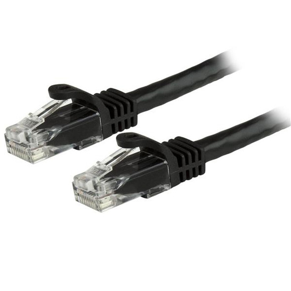 Startech.Com 2Ft Cat6 Ethernet Cable - Black Cat 6 Gigabit Ethernet Wire -650Mhz 100W Poe Rj45 Utp Network/Patch Cord Snagless W/Strain Relief Fluke Tested/Wiring Is Ul Certified/Tia N6Patch2Bk