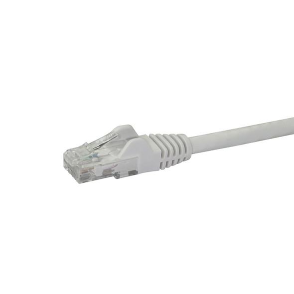 StarTech.com 20ft CAT6 Ethernet Cable - White CAT 6 Gigabit Ethernet Wire -650MHz 100W PoE RJ45 UTP Network/Patch Cord Snagless w/Strain Relief Fluke Tested/Wiring is UL Certified/TIA N6PATCH20WH