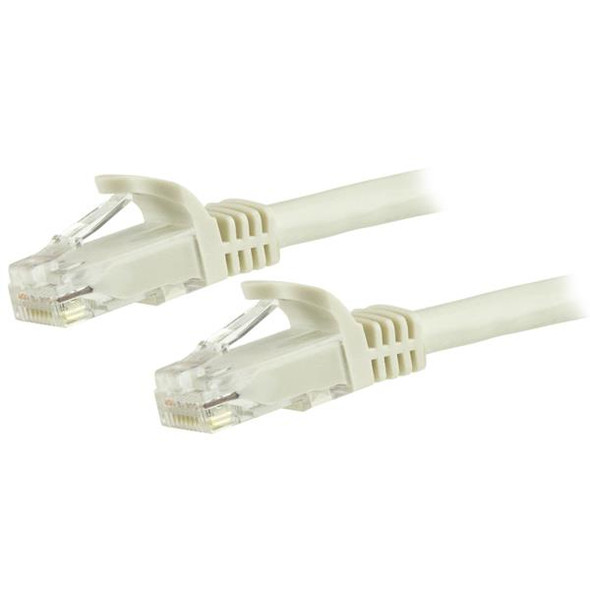 Startech.Com 125Ft Cat6 Ethernet Cable - White Cat 6 Gigabit Ethernet Wire -650Mhz 100W Poe Rj45 Utp Network/Patch Cord Snagless W/Strain Relief Fluke Tested/Wiring Is Ul Certified/Tia N6Patch125Wh