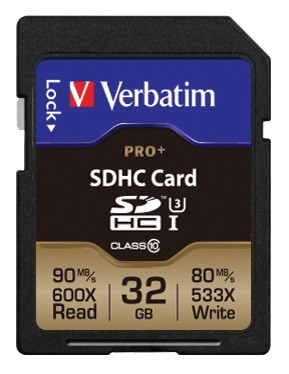 Verbatim Pro+ memory card 32 GB SDHC UHS Class 10 49196