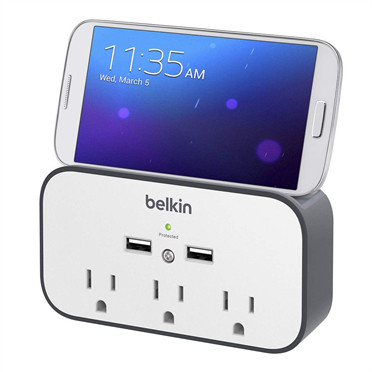 Belkin BSV300TTCW surge protector Black, White 3 AC outlet(s) BSV300TTCW