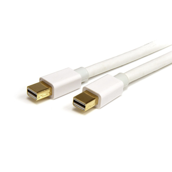 StarTech.com 1m (3 ft) White Mini DisplayPort 1.2 Cable M/M - Mini DisplayPort 4k MDPMM1MW