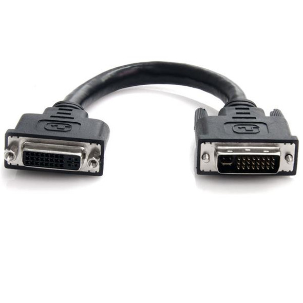StarTech.com 6in DVI-I Dual Link Digital Analog Port Saver Extension Cable M/F DVIEXTAA6IN