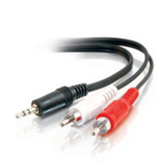 C2G 6Ft 3.5Mm Stereo M / Rca M Y-Cable Audio Cable 1.8 M 2 X Rca Black 40423