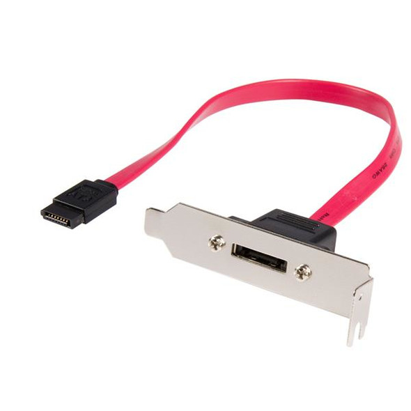 Startech.Com 1Ft Low Profile Sata To Esata Plate Adapter Esataplt1Lp