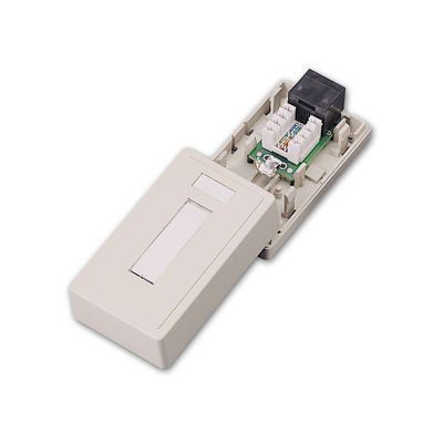 C2G Cat5E Surface Mount Box 1-Port network splitter White 03835