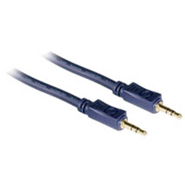 C2G 3ft Velocity 3.5mm Stereo M/M audio cable 0.91 m Blue 40601