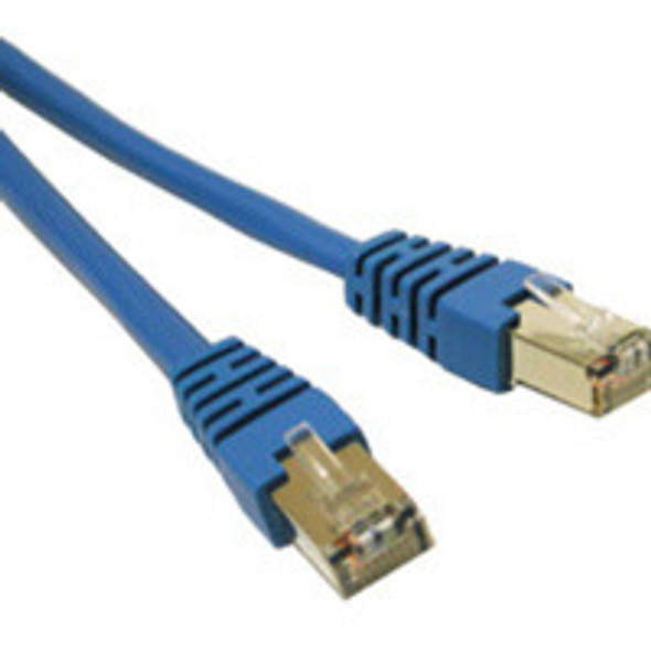 C2G 7Ft Shielded Cat5E Molded Patch Cable Networking Cable Blue 2.135 M 27251