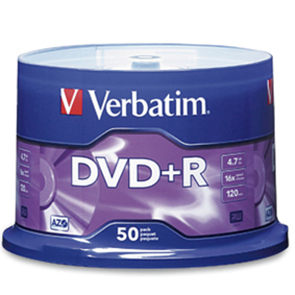 Verbatim 95037-6X50Pk Blank Dvd 4.7 Gb Dvd+R 50 Pc(S) 1350531