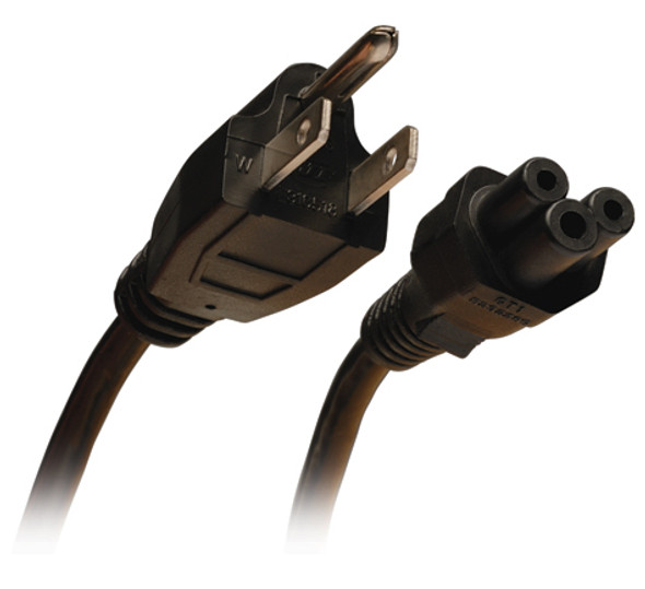 Tripp Lite Standard Laptop / Notebook Power Cord Lead Cable, 10A (NEMA 5-15P to IEC-320-C5), 3.05 m (10-ft.) P013-010