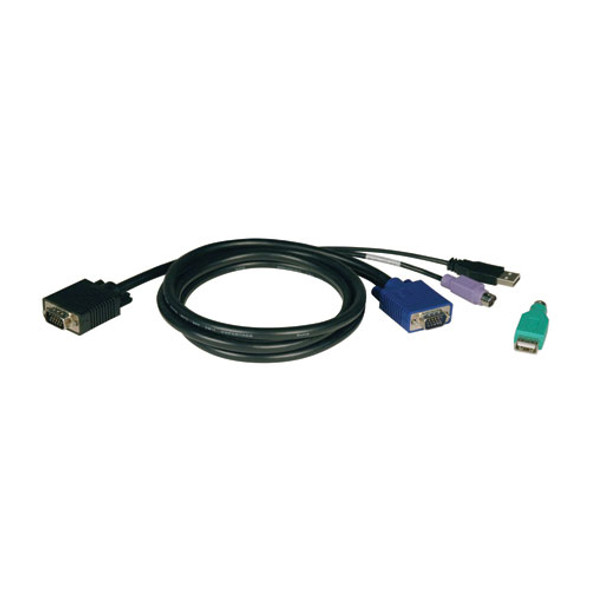 Tripp Lite USB/PS2 Combo Cable Kit for NetController KVM Switches B040-Series and B042-Series, 6-ft. P780-006