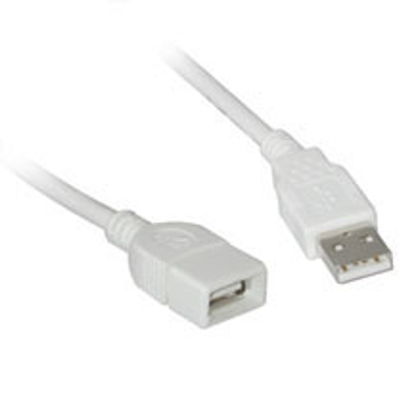 C2G Usb A Male To A Female Extension Cable 2M Usb Cable White 19018
