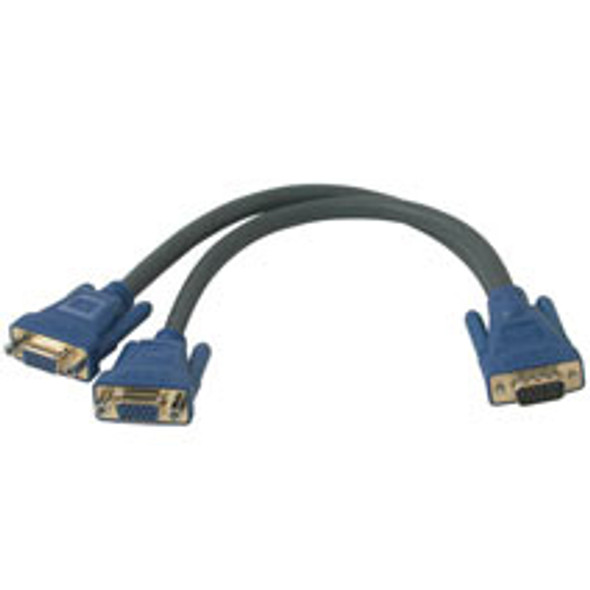 C2G Ultima Hd15M To Dual Hd15F Sxga Monitor Y-Cable 1Ft Vga Cable 0.3 M Vga (D-Sub) 29610