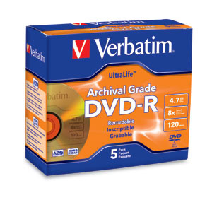Verbatim Dvd-R 4.7Gb 8X 5 Pc(S) 96320