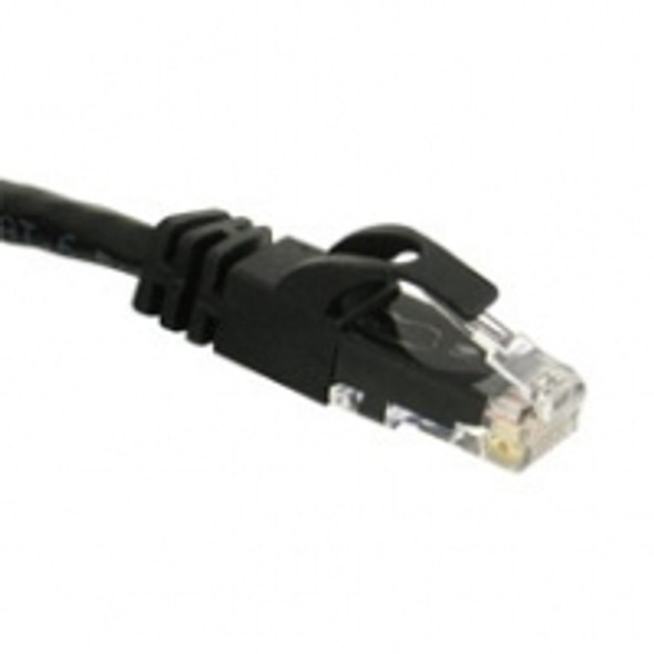 C2G 1ft Cat6 550MHz Snagless networking cable Black 0.3 m 27150