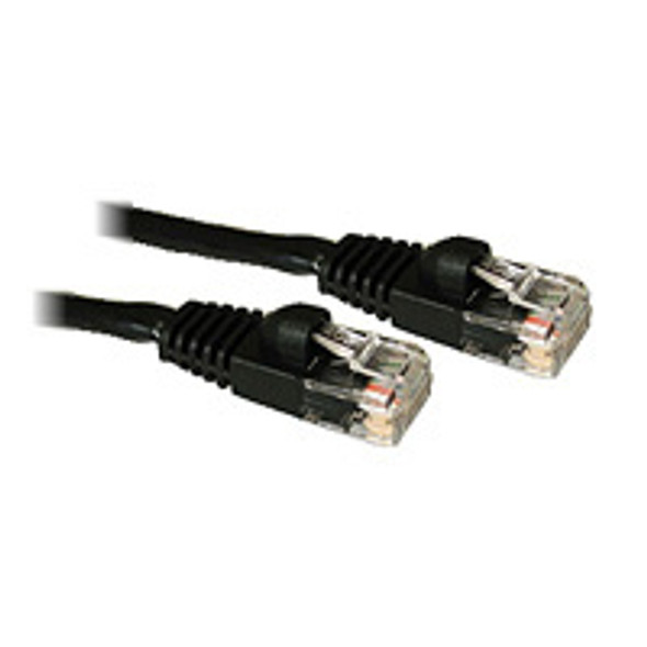 C2G 3Ft Cat5E 350Mhz Snagless Patch Cable Black Networking Cable 0.9 M 15180