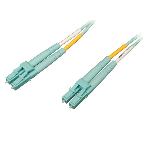 Tripp Lite 10Gb/100Gb Duplex Multimode 50/125 OM4 LSZH Fiber Patch Cable (LC/LC) - Aqua, 2M N820-02M-OM4