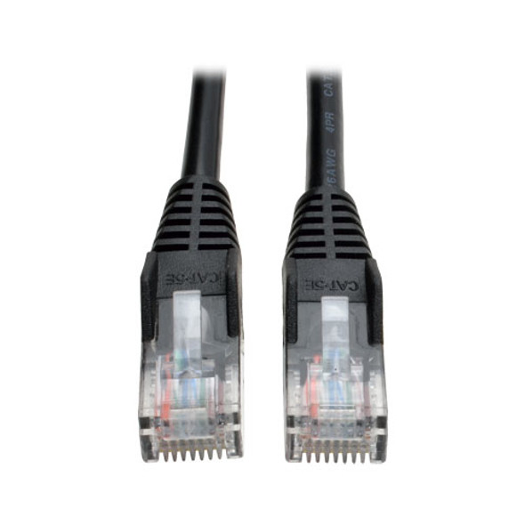 Tripp Lite Cat5e / Cat5 350MHz Snagless Molded UTP Patch Cable (RJ45 M/M), Black, 1.83 m N001-006-BK