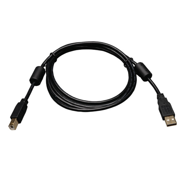 Tripp Lite USB 2.0 Hi-Speed A/B Cable with Ferrite Chokes (M/M), 1.83 m (6-ft.) U023-006