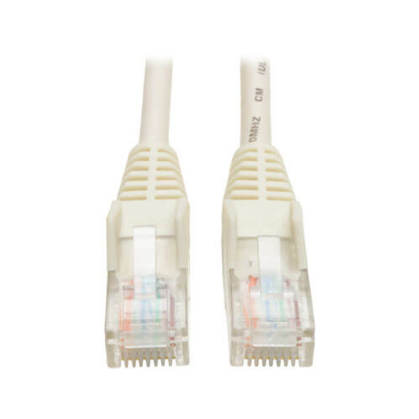 Tripp Lite Cat5e / Cat5 350MHz Snagless Molded UTP Patch Cable (RJ45 M/M), White, 15.24 m N001-050-WH