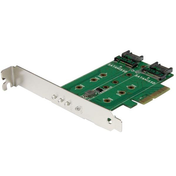Startech CC PEXM2SAT32N1 3PT M.2 SSD (NGFF) Adapter Card 2xSATA PCIE3.0 Retail