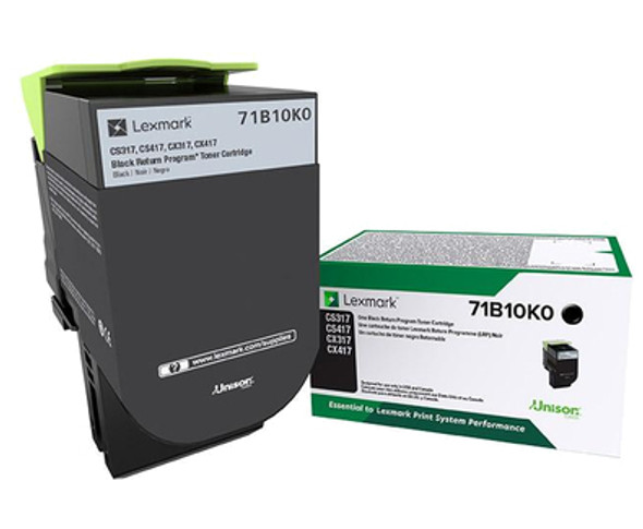 Lexmark 71B10K0 Toner Cartridge 1 Pc(S) Original Black 71B10K0