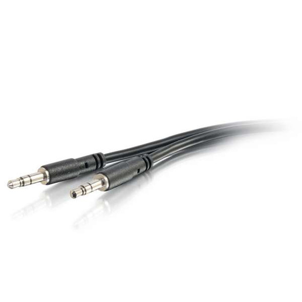 C2G 3Ft Slim Aux 3.5Mm Male To Male Cable Audio Cable 0.95 M Black 22600