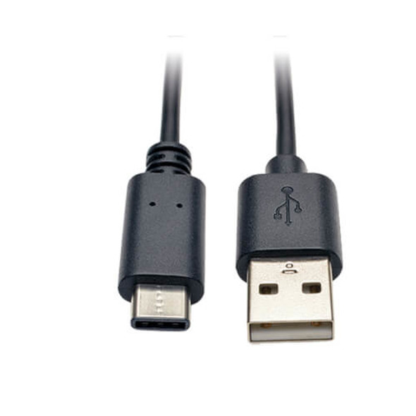Tripp Lite USB 2.0 Hi-Speed Cable, USB Type-A Male to USB Type-C (USB-C) Male, 0.91 m (3-ft.) U038-003