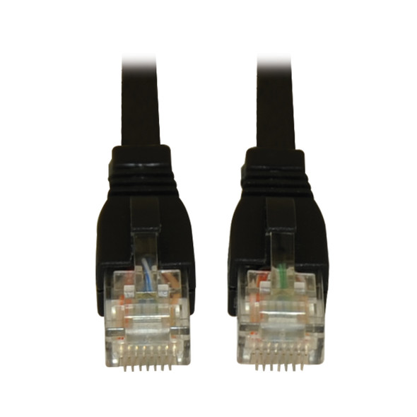 Tripp Lite Cat6a 10G Certified Snagless UTP Ethernet Patch Cable (RJ45 M/M), Black, 10 ft. (3.05 m) N261-010-BK