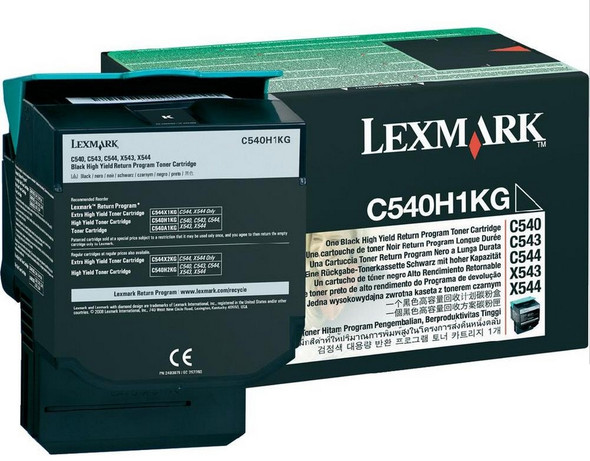 Lexmark C540H1Kg Toner Cartridge 1 Pc(S) Original Black C540H1Kg