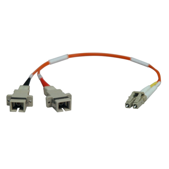 Tripp Lite Duplex Multimode 62.5/125 Fiber Adapter (LC-SC M/F) 1 ft. (0.31 m) N458-001-62