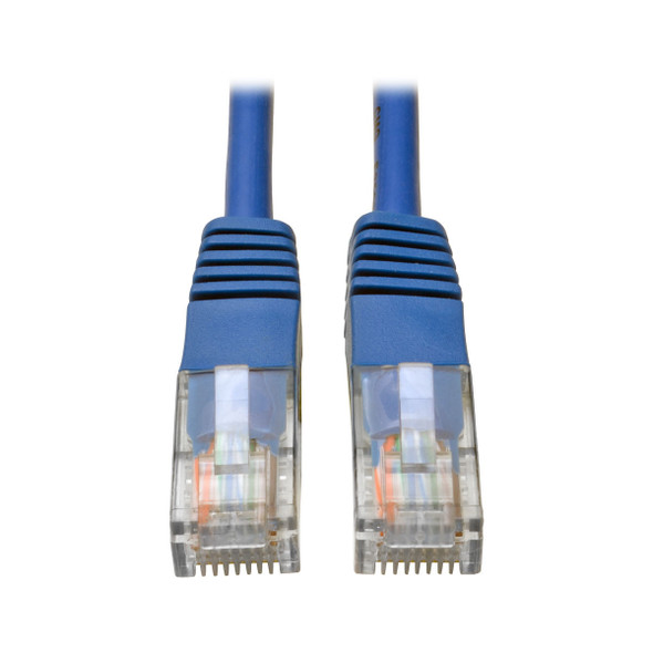 Tripp Lite Cat5e / Cat5 350MHz Molded UTP Patch Cable (RJ45 M/M), Blue, 0.91 m N002-003-BL