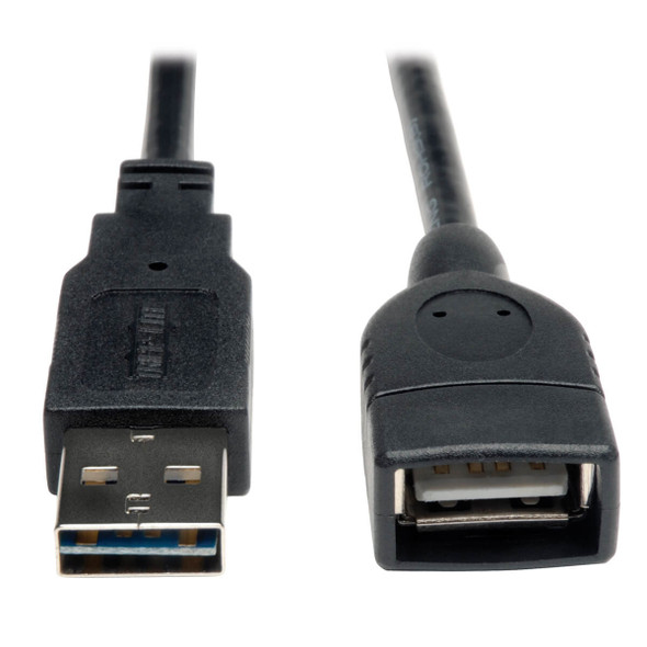 Tripp Lite Universal Reversible USB 2.0 Hi-Speed Extension Cable (Reversible A to A M/F), 0.31 m UR024-001