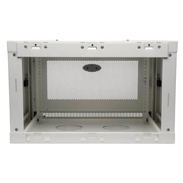 Tripp Lite 6U Low-Profile Wall Mount Rack Enclosure Server Cabinet, Switch-Depth, White SRW6UW