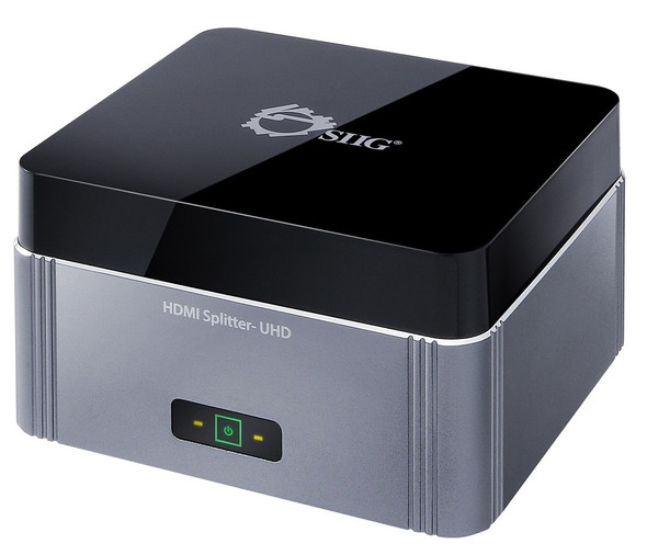 SIIG AC CE-H22K12-S1 Premium 2-Port HDMI Splitter with EDID - 4Kx2K 60Hz