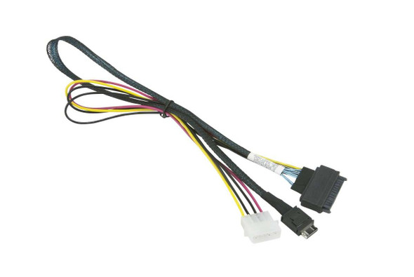 Supermicro CB CBL-SAST-0956 55cm OCuLink to PCIE SFF-8639 U.2 with Power Cable