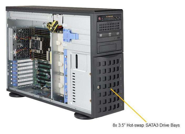 Supermicro SY SYS-7049P-TRT 4U Intel C622 Xeon Scalable LGA3647 PCIE SATA 8hs