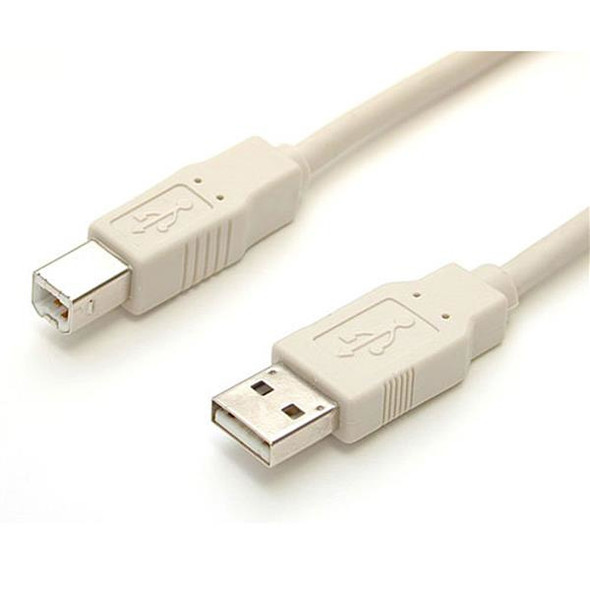 StarTech.com 6 ft Beige A to B USB 2.0 Cable - M/M 065030779982 USBFAB_6