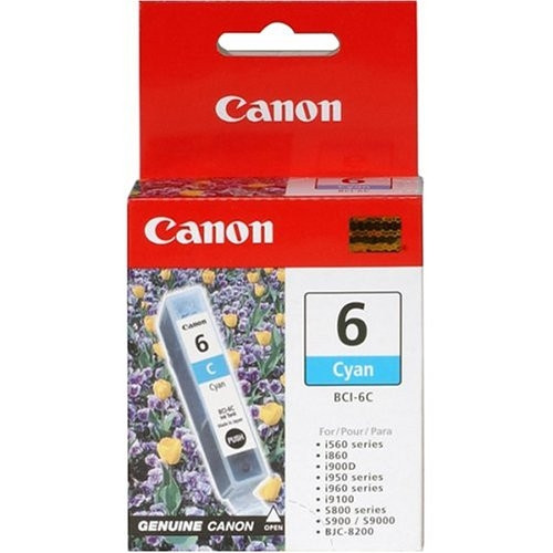 Canon Bci-6C Cyan Ink Cartridge Original 750845726251 4706A003