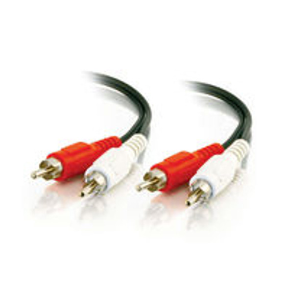 C2G 25ft Value Series RCA Type audio cable 7.5 m 2 x RCA Black 757120404668 40466
