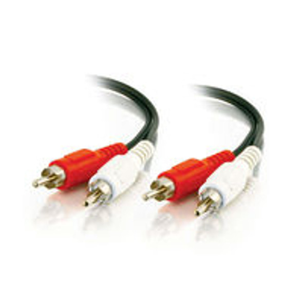 C2G 50ft Value Series RCA Type audio cable 15 m 2 x RCA Black 757120404675 40467