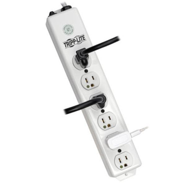 Tripp Lite NOT for Patient-Care Vicinity – UL 1363 Medical-Grade Power Strip with 6 Hospital-Grade Outlets, 1.5 ft. Cord 037332121042 PS-602-HG