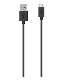 Belkin 1.2m USB 2.0 - microUSB m/m USB cable USB A Micro-USB B Black 722868969052 F2CU012BT04-BLK