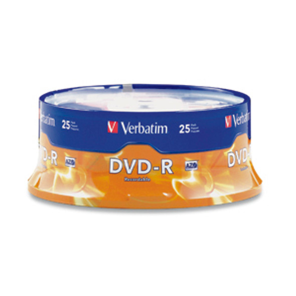 Verbatim DVD-R 4.7GB 16X Branded 25pk Spindle 25 pc(s) 023942950585 95058