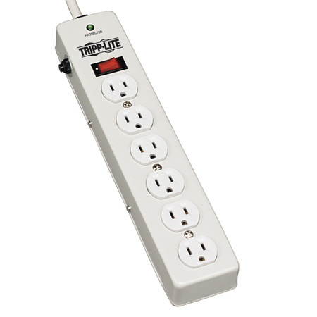 Tripp Lite TLM606 surge protector Grey 6 AC outlet(s) 120 V 1.8 m 037332128676 TLM606