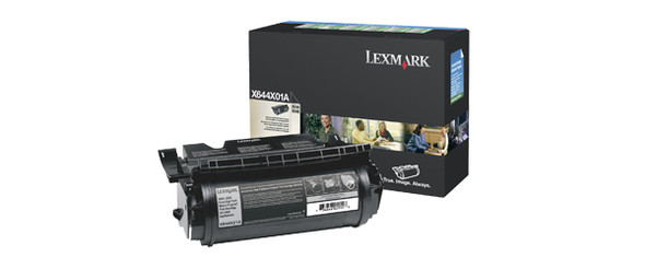 Lexmark X644e, X646e Extra High Yield Return Program Print Cartridge for Label Applications ink cartridge Original Black 734646256001 X644X01A